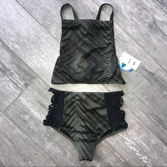 RVCA Other - 🔥🔥RVCA - HIGH WAISTED/HALTER TOP BIKINI SET🔥🔥